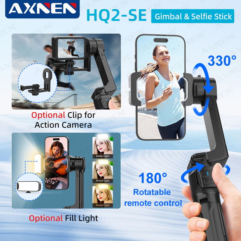 Drone Gimbal For Gopro - AXNEN HQ2-SE Gimbal genggam penstabil ponsel,