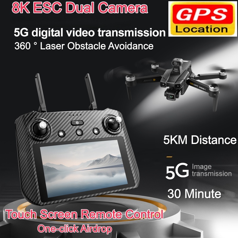 Drone Gimbal 3 Axis - Drone Brushless 8K ESC Kamera Ganda