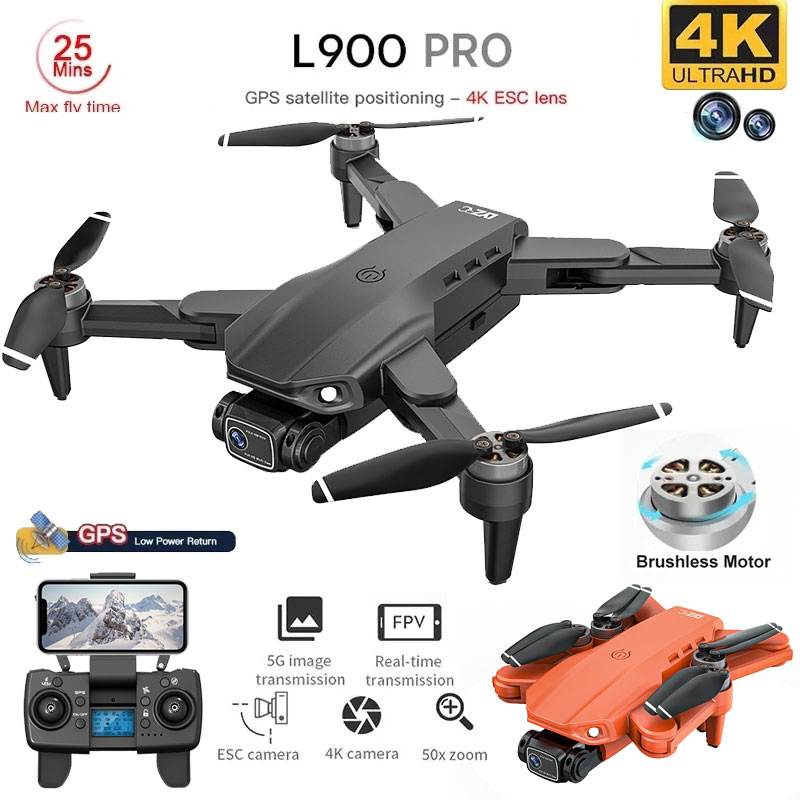 Drone Gimbal Brushless - L900 Pro Drone mainan kamera ganda