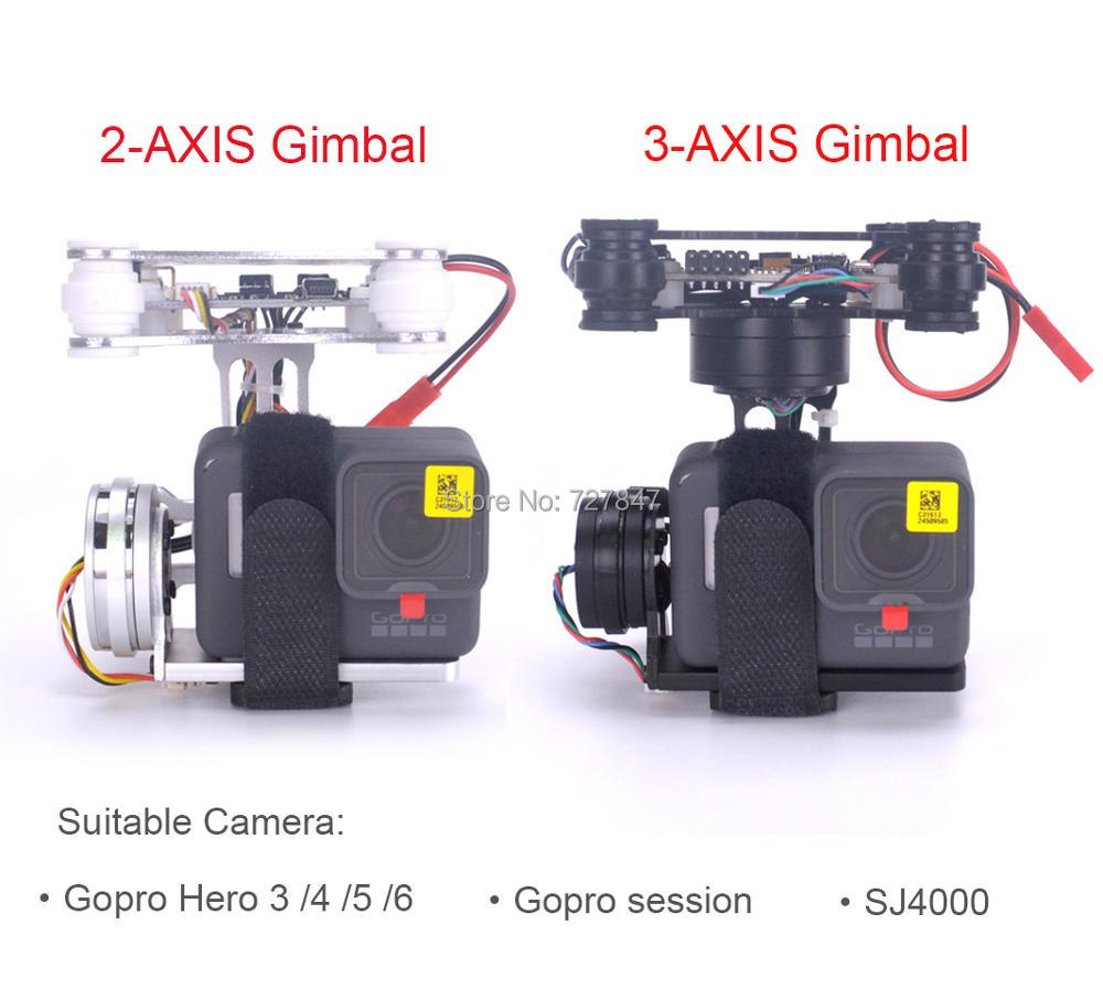 Drone Gimbal For Gopro Hero - RTF FPV 3-Sumbu/Ringan 2-Sumbu Brushless Gimbal