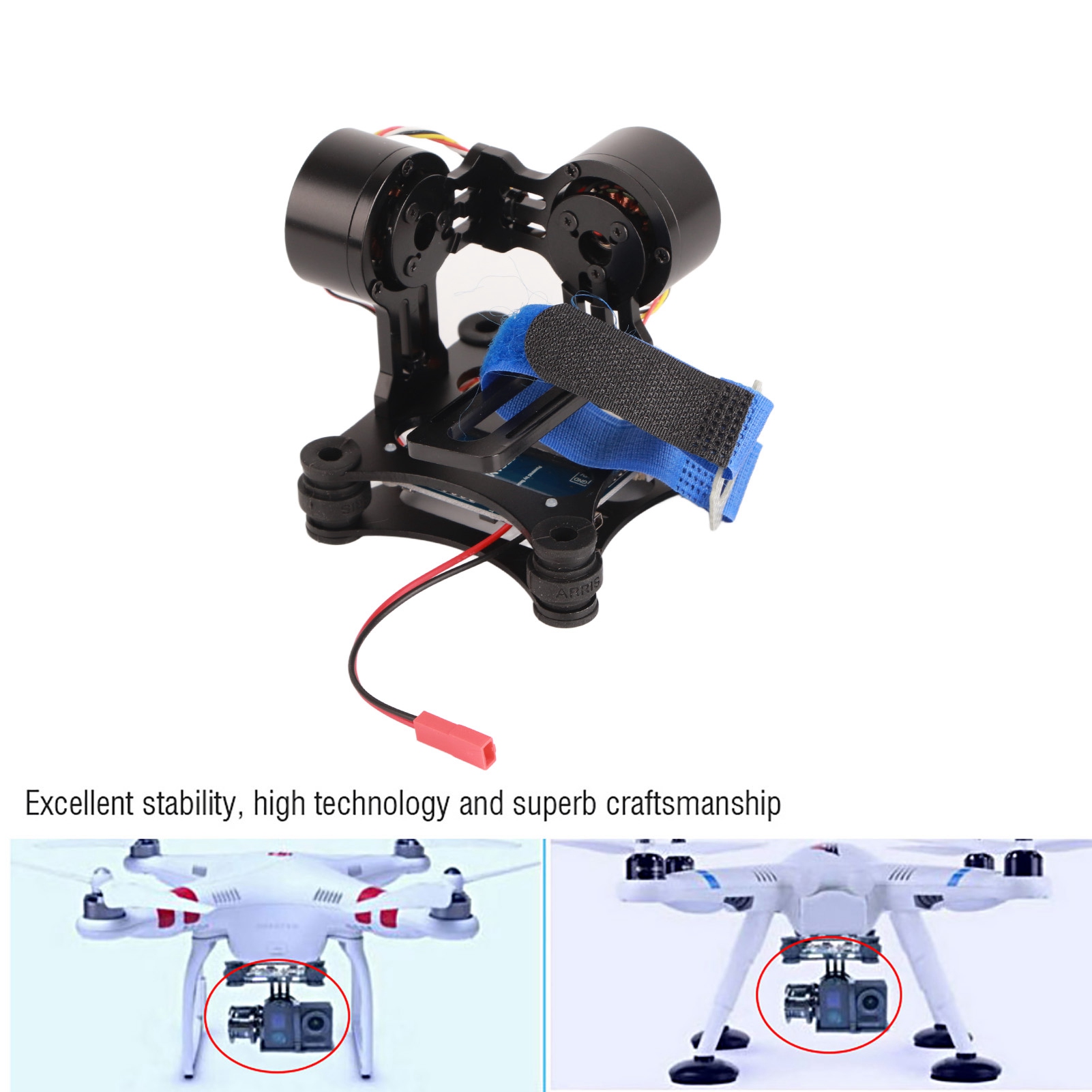 Drone Gimbal For Gopro - Gimbal Kamera Tanpa Sikat Logam, Papan