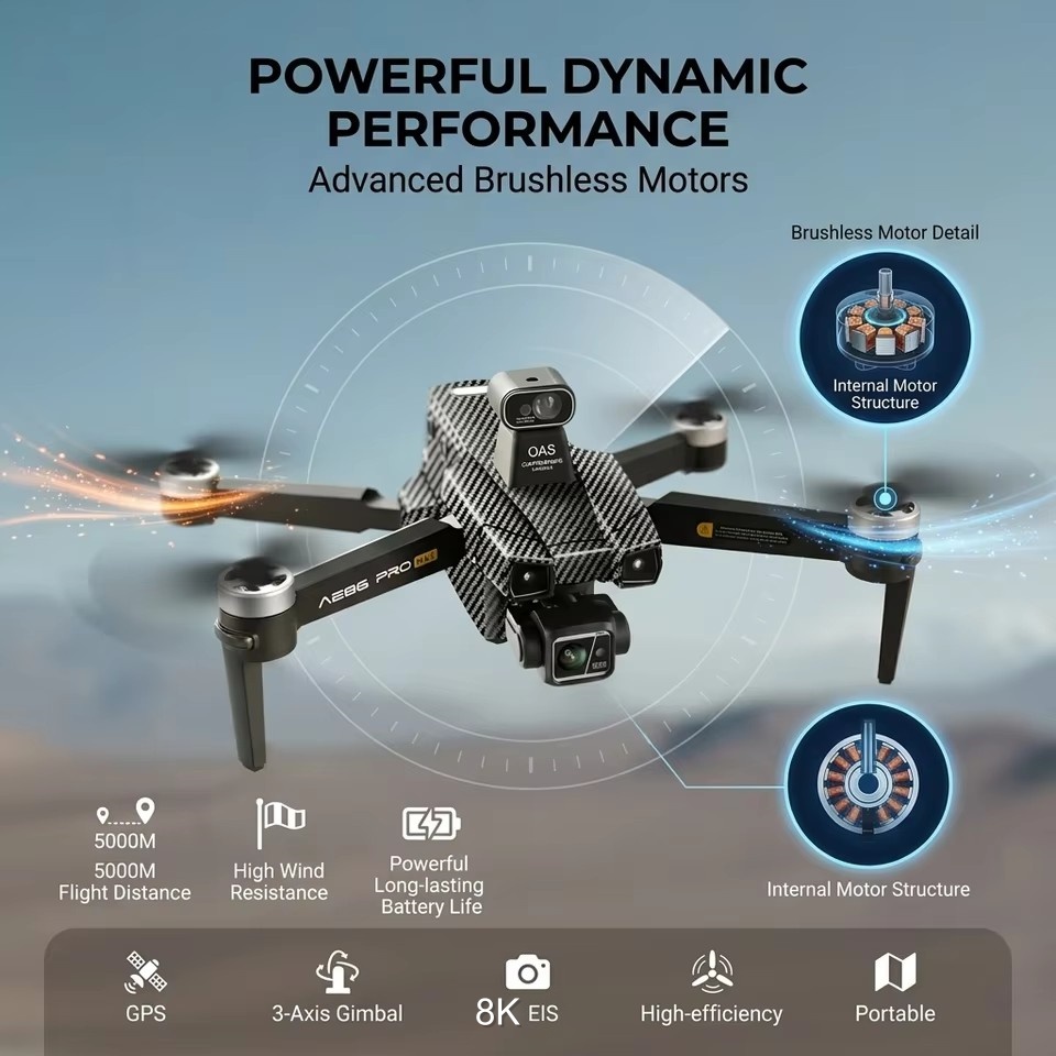 Drone Brushless 8K ESC Kamera  - Drone Gimbal 3 Axis ulasan dan harga