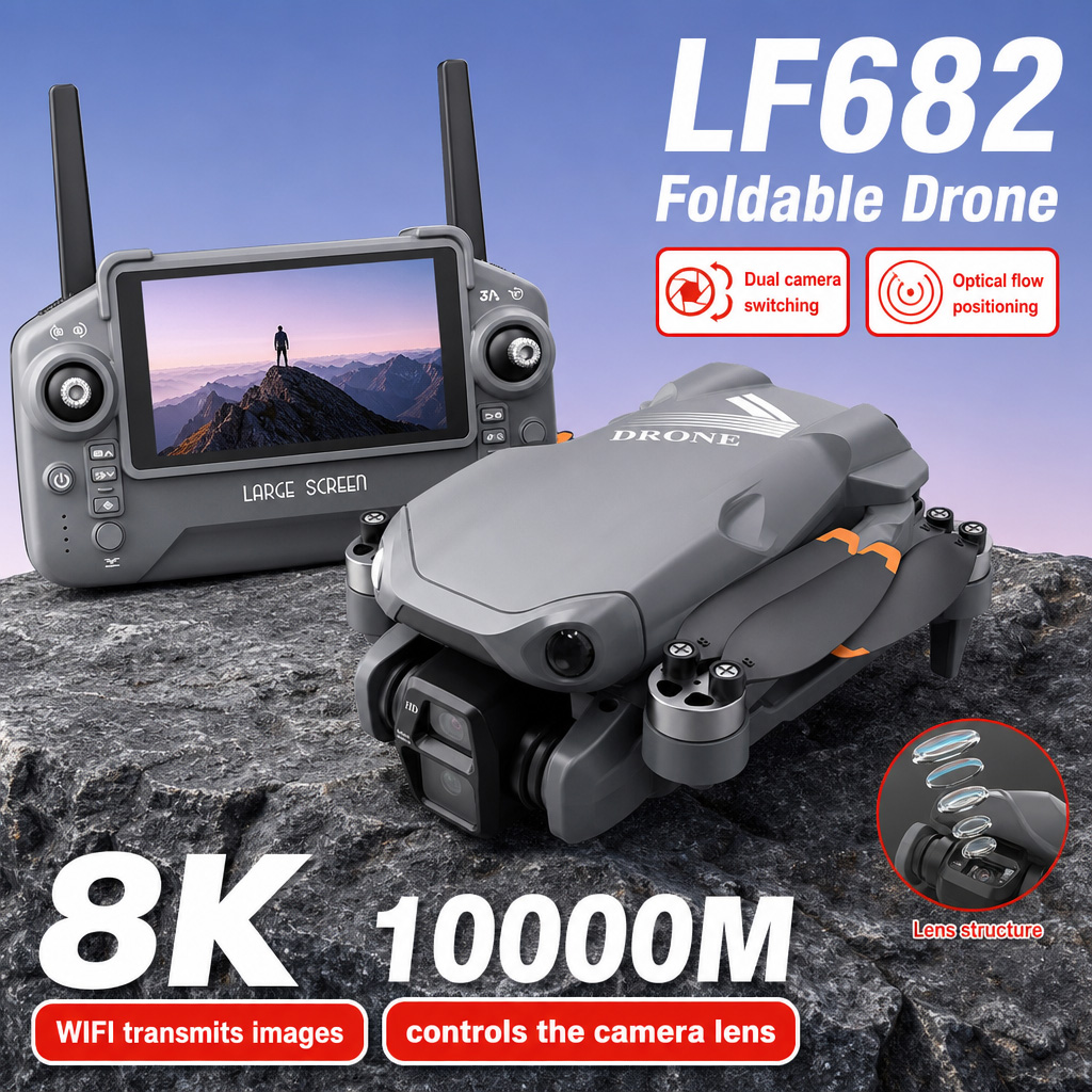 Foto Udara Drone LF682 8K HD K - Drone Gimbal 3 Axis ulasan dan harga