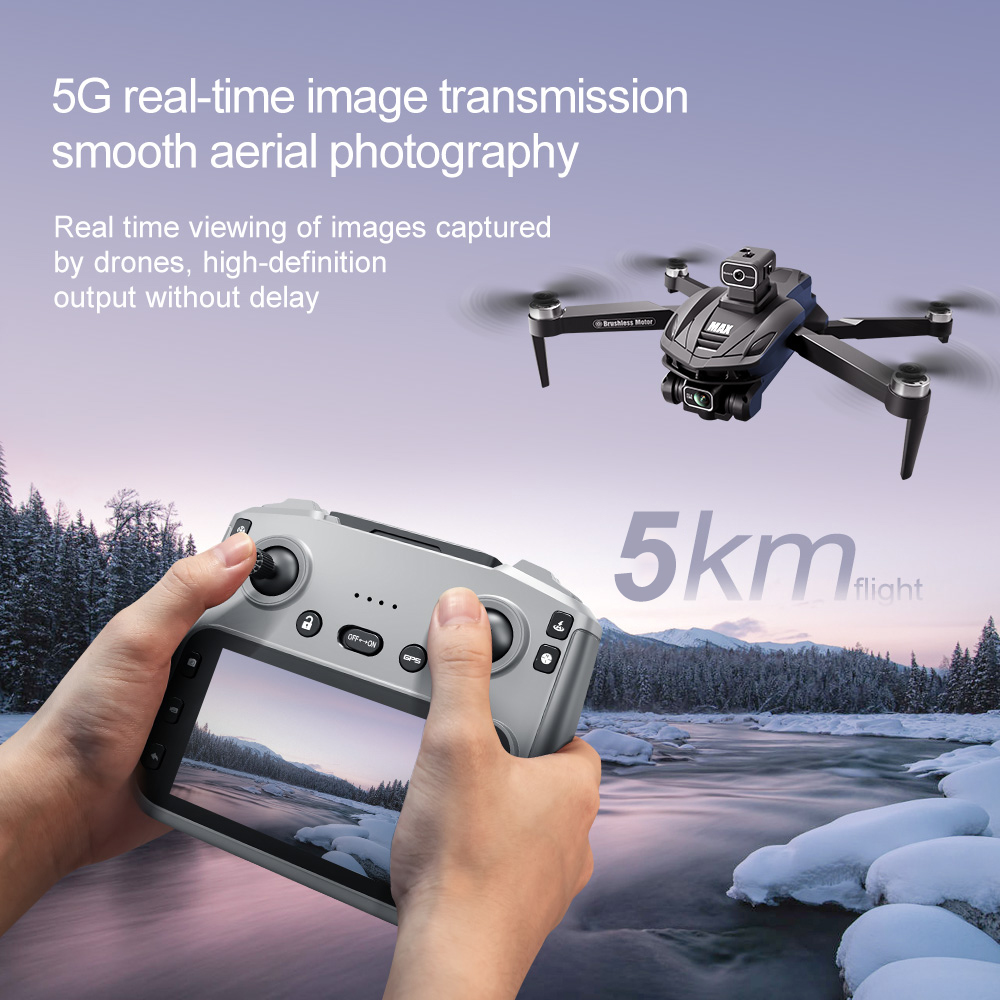 V168 PRO Max GPS Drone 8K Prof - Drone Gimbal Brushless ulasan dan harga