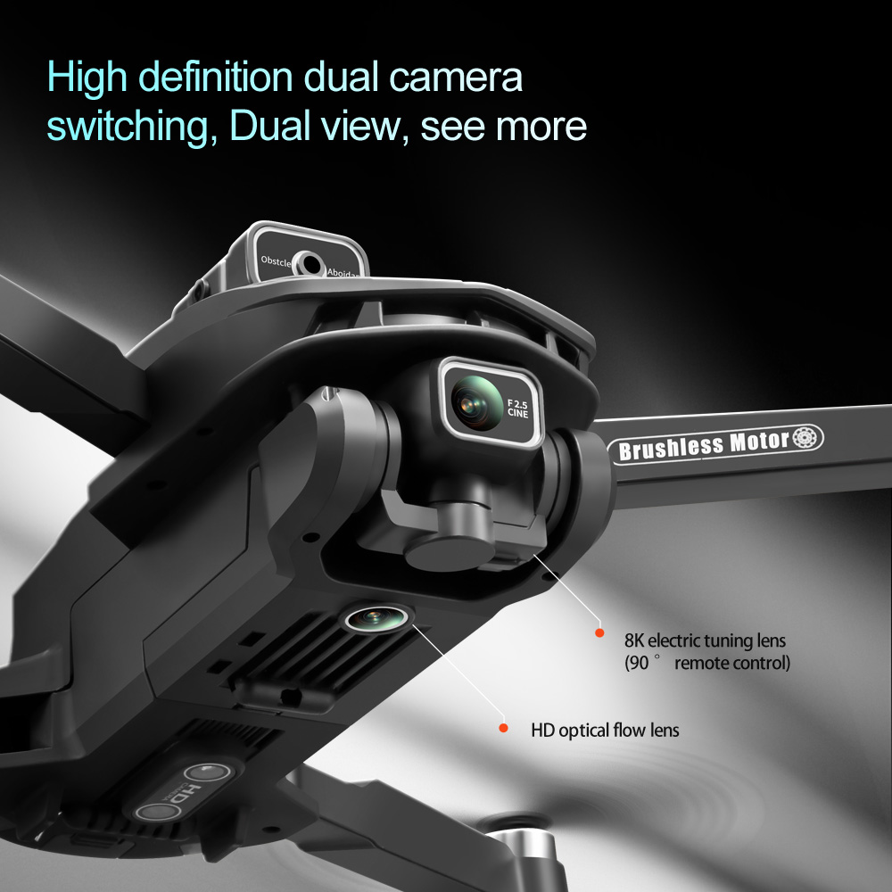V168 PRO Max GPS Drone 8K Prof - Drone Gimbal Brushless ulasan dan harga