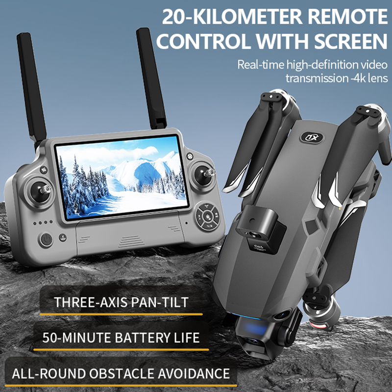 Drone Kamera Ganda 8K Baru 202 - Drone Gimbal 3 Axis ulasan dan harga