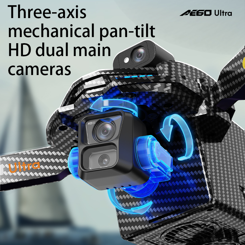 Drone Profesional AE60 GPS Kam - Drone Gimbal 3 Axis ulasan dan harga