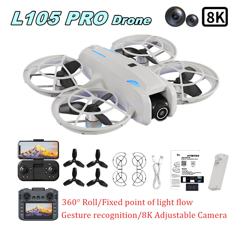 Drone L105 PRO Duel Lensa 8k A - Drone Gimbal Brushless ulasan dan harga