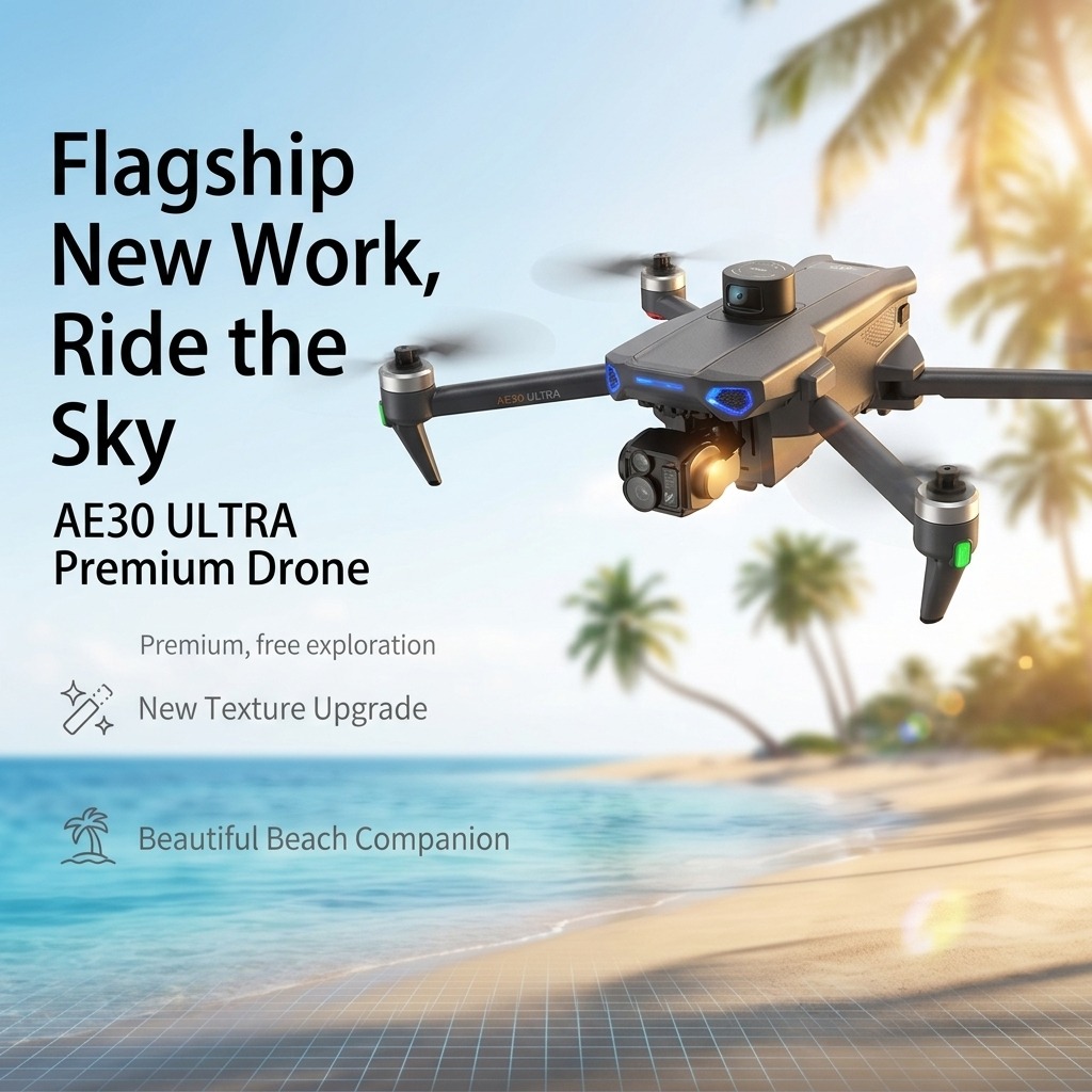 Drone GPS AE30 Ultra Baru Kame - Drone Gimbal 3 Axis ulasan dan harga